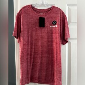 Hurley Men's Heathered Red Short Sleeve Tee